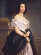 Gustave Boulanger Portrait of Adele Hugo oil painting on canvas